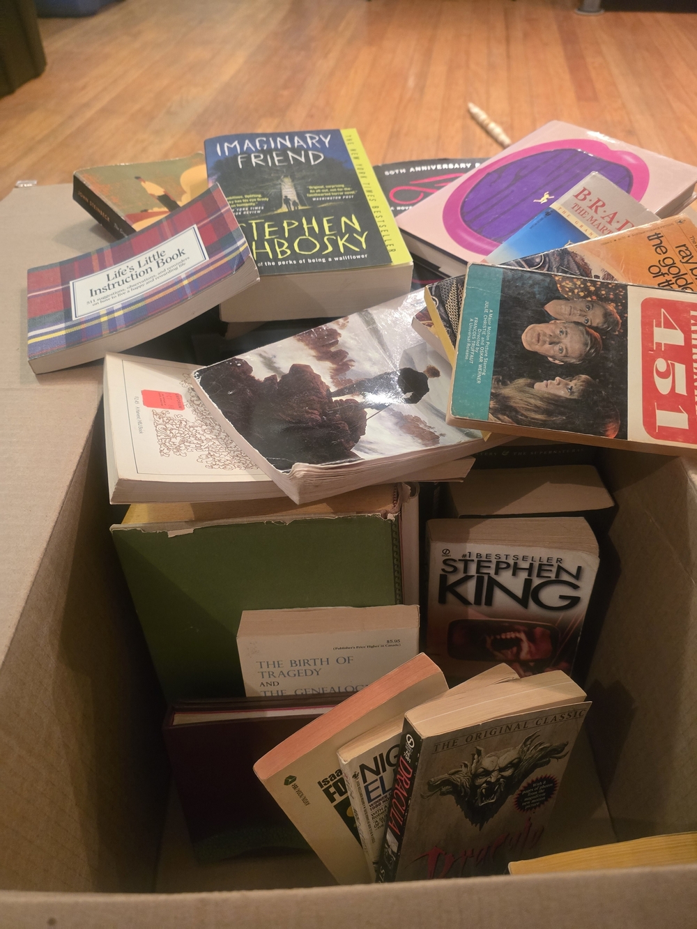 Mixed Stephen King & Other Book Collection Brown & Green